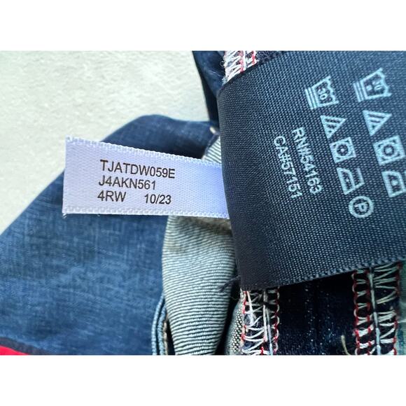 Tommy Hilfiger Dark Wash Mid Rise Tribeca Skinny Jeans Size 10 - Picture 10 of 10
